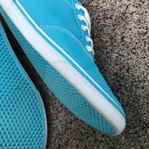 Blue Lace-Up Vans - Picture 4 of 6